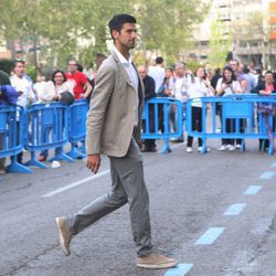 Novak Djokovic en el partido de Champions Real  Madrid-Manchester City