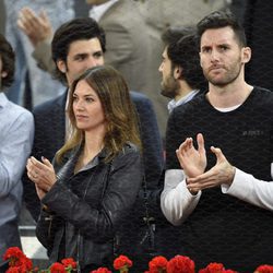 Helen Lindes y Rudy Fernández en el Madrid Open 2016