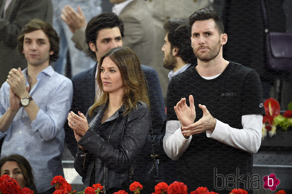 Helen Lindes y Rudy Fernández en el Madrid Open 2016