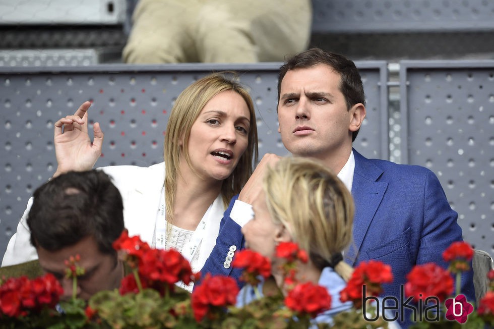 Albert Rivera y Beatriz Tajuelo en el Madrid Open 2016