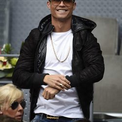 Cristiano Ronaldo en el torneo de tenis Madrid Open 2016