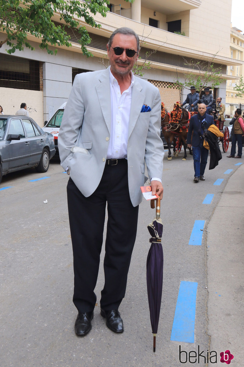 Carlos Herrera en la Feria del Caballo de Jerez de la Frontera