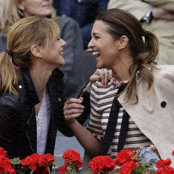 Marta Hazas y Paula Echevarría en la final del torneo de tenis Madrid Open 2016