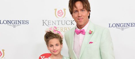 Dannielynn Birkhead y Larry Birkhead en el Derby the Kentucky 2016