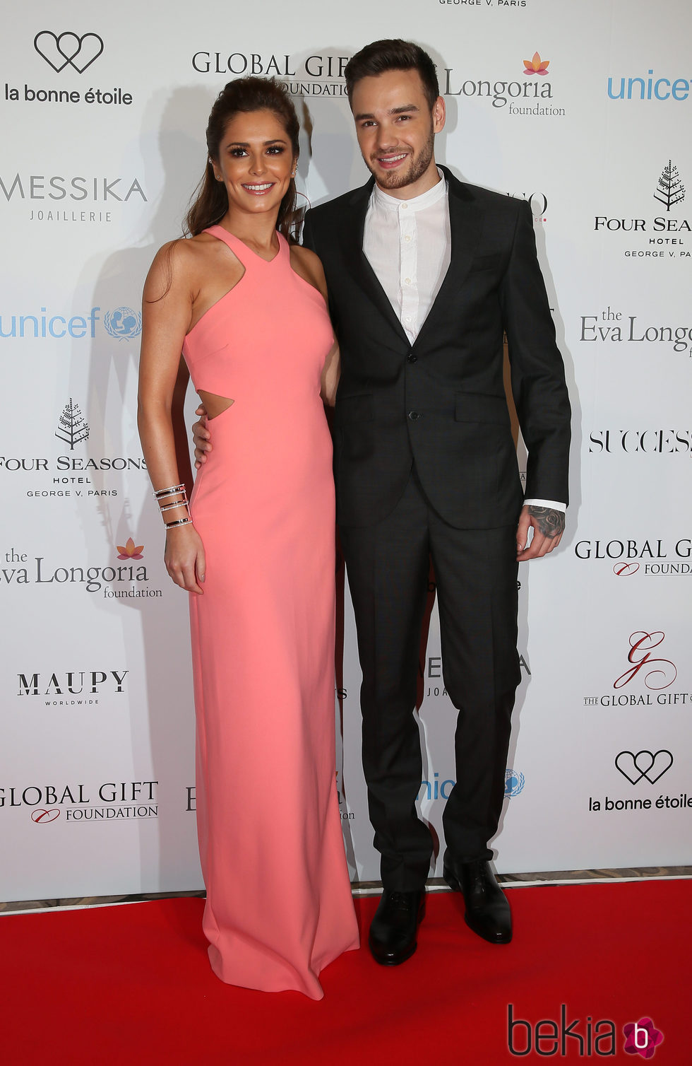 Cheryl Cole y Liam Payne en la Global Gift Gala 2016 en París