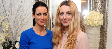 Kirsty  y Laura Gallacher en un evento solidario por San Valentin  en 2013