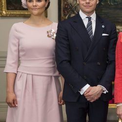 Victoria y Daniel de Suecia durante la Visita de Estado de la presidenta de Chile Michelle Bachelet