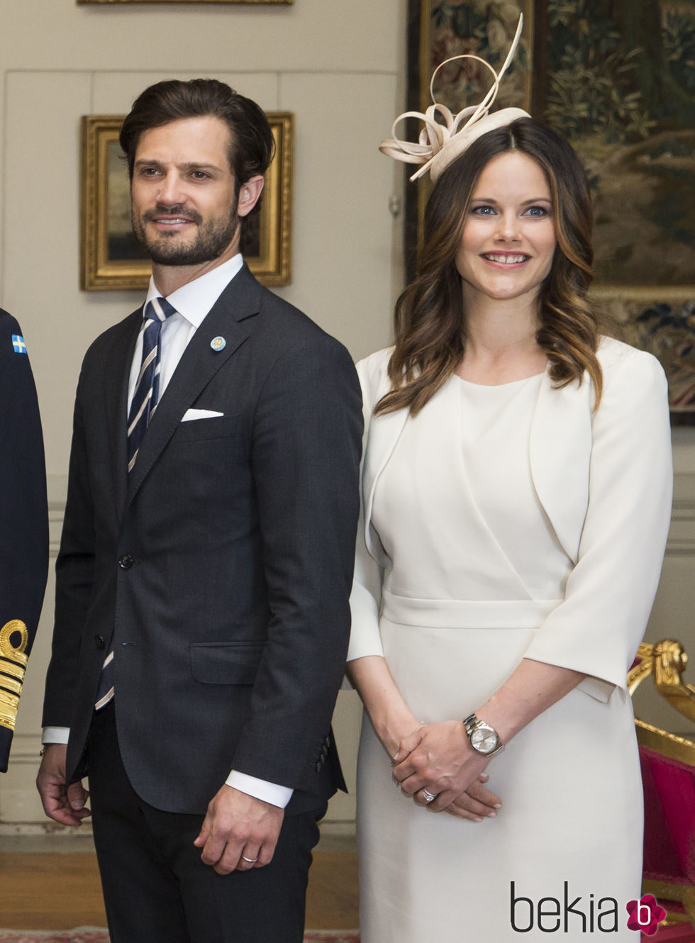 Carlos Felipe de Suecia y Sofia Hellqvist en la recepción a Michelle Bachelet por su Visita de Estado a Suecia