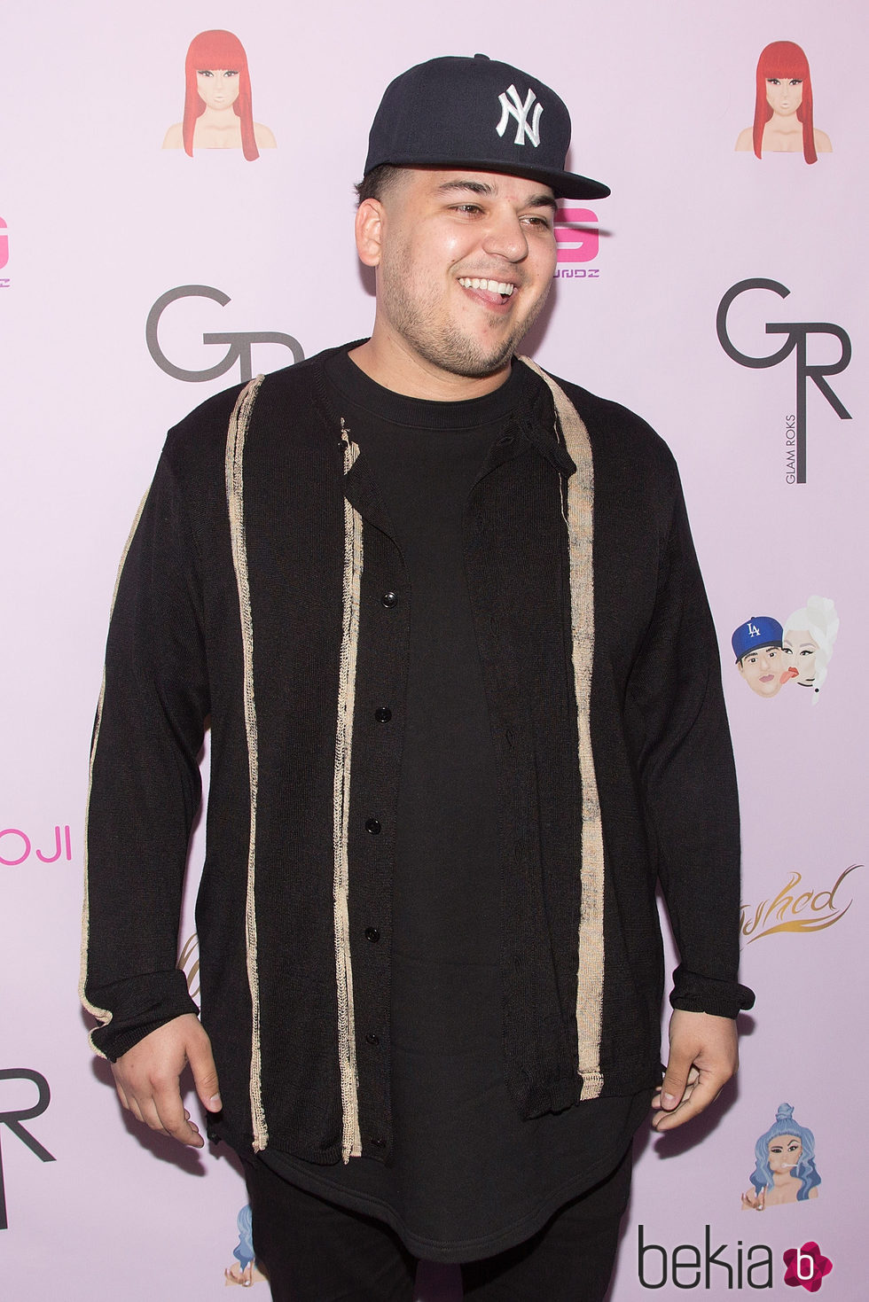 Rob Kardashian en la presentación del emoji 'Chymoji'