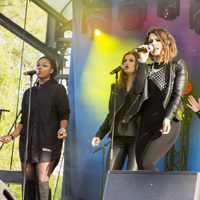 Barei actuando en la Eurovillage de Estocolmo antes de la final de Eurovisión 2016