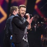 Justin Timberlake actuando con su 'Can't Stop The Feeling!' en el Dress Rehearsal del Festival de Eurovisión 2016