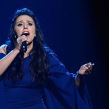 Jamala, representante de Ucrania, en su actuación  Eurovision 2016 