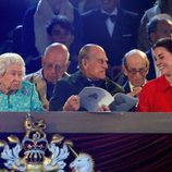 La Reina Isabel II, el Duque de Edimburgo y la Duquesa de Cambridge en el Royal Windsor Horse Show 2016