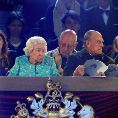 La Familia Real Británica en un evento hípico por el 90 cumpleaños de la Reina Isabel II