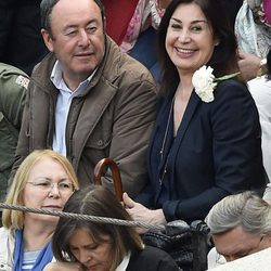 Carmen Martínez Bordiú y Luis Miguel Rodriguez en la corrida de toros de San Isidro 2016