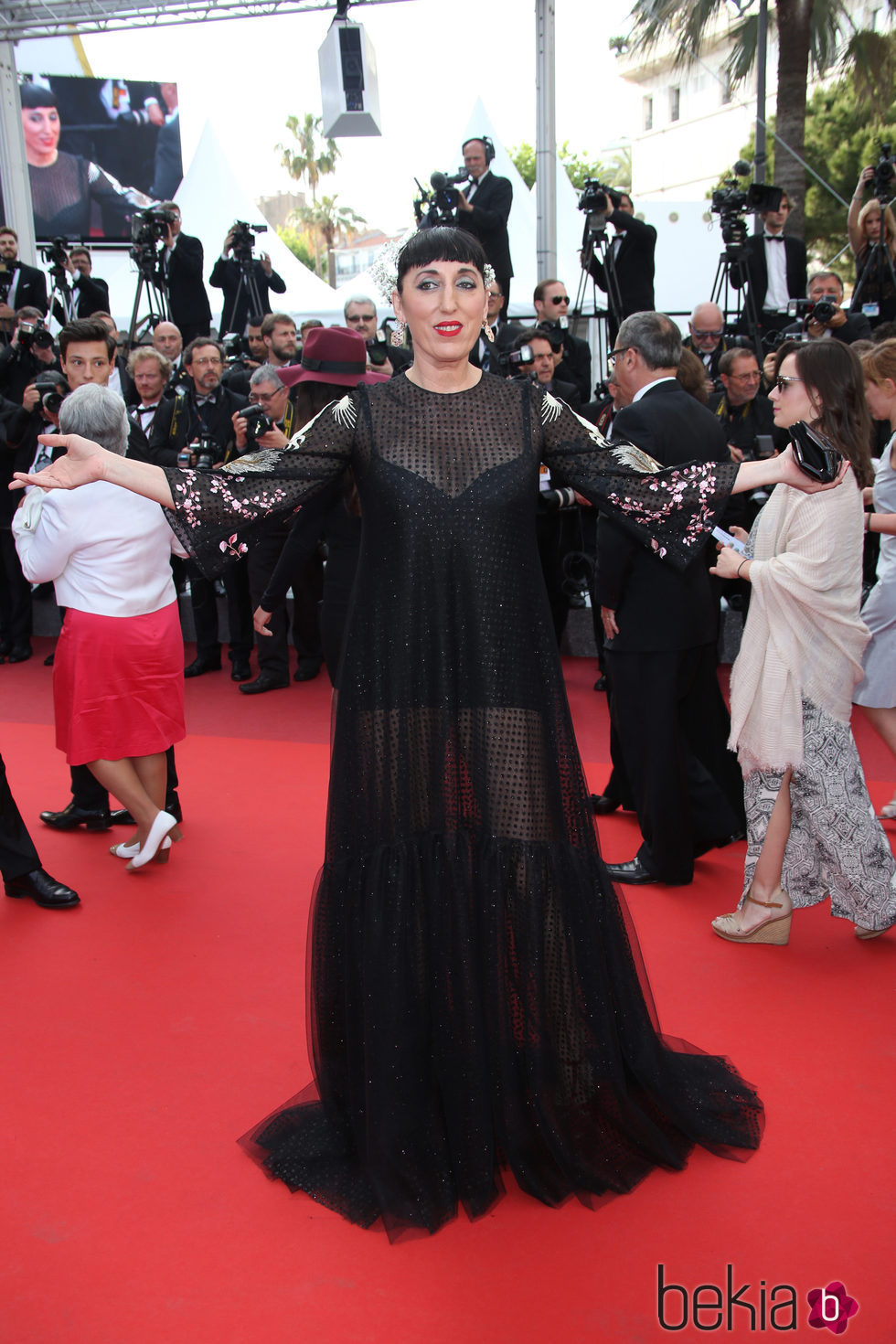 Rossy de Palma en el estreno de 'Loving' en el Festival de Cannes 2016