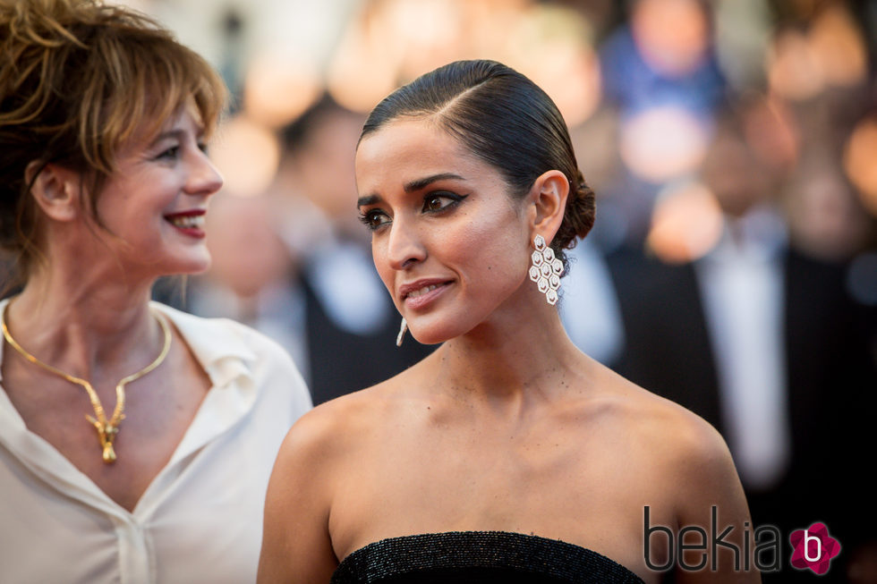 Inma Cuesta en la alfombra roja de 'Julieta' en el Festival de Cannes 2016