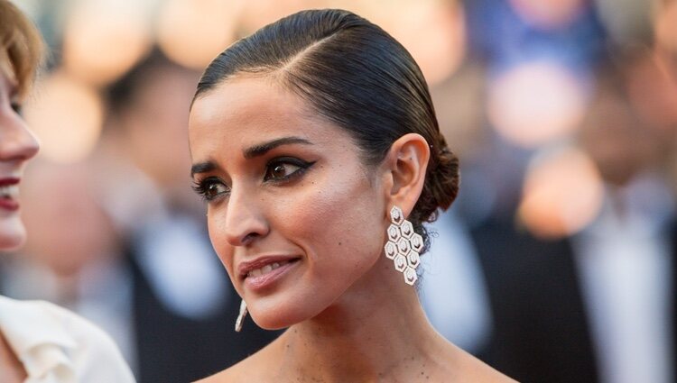 Inma Cuesta en la alfombra roja de 'Julieta' en el Festival de Cannes 2016