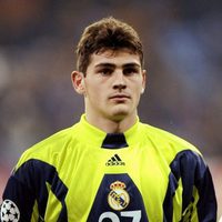 Iker Casillas en 1999 en el partido de Liga de Campeones frente al Rosenborg en Noruega