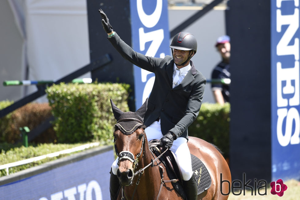 Sergio Álvarez participando en el CSI5 de Madrid 2016