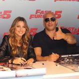 Vin Diesel y Elsa Pataky promocionando 'Fast & furious 5'