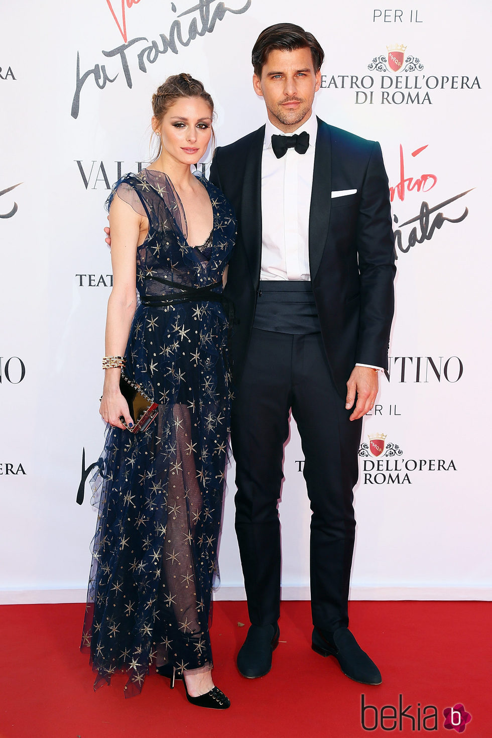 Olivia Palermo y Johannes Huebl en el estreno de 'La Traviata'  en Roma