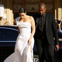 Kim Kardashian y Kanye West en el estreno de 'La Traviata'  en Roma