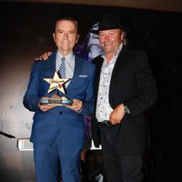 Amador Mohedano  y José Ortega Cano en los premios 'Estrella a la más grande' en Chipiona 2016