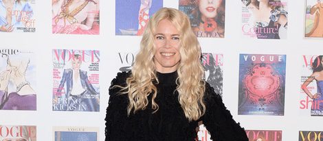 Claudia Schiffer en la fiesta del 100 aniversario de Vogue en Londres