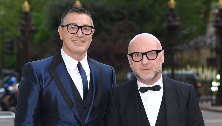 Domenico Dolce y Stefano Gabbana en la fiesta del 100 aniversario de Vogue en Londres