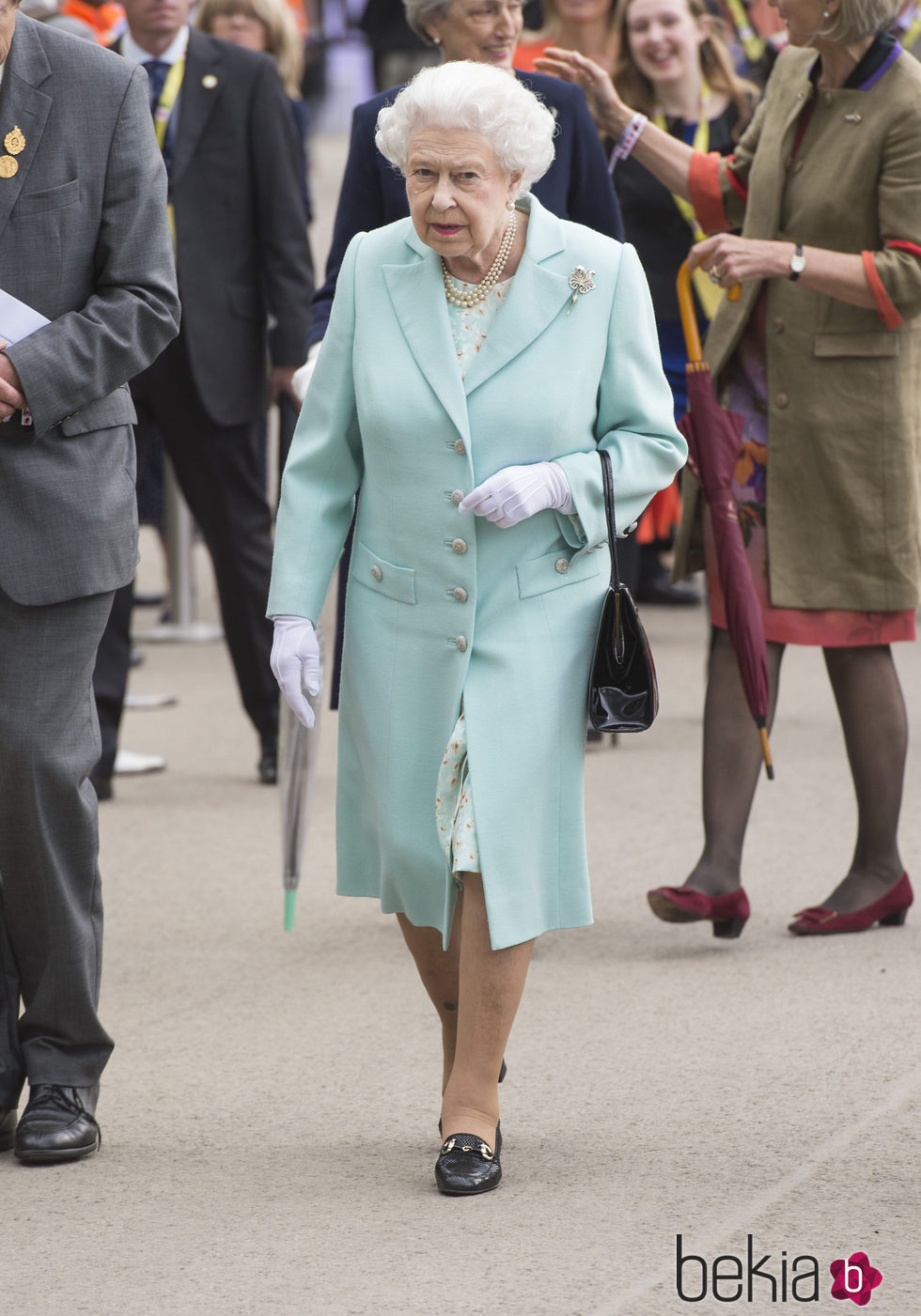 La Reina Isabel en la Chelsea Flower Show 2016