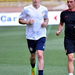 Louis Ducruet corriendo en un partido benéfico en Mónaco