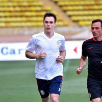 Louis Ducruet corriendo en un partido benéfico en Mónaco