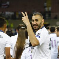 Karim Benzema en la final de la Champions League 2016