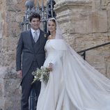 Alejandro Santo Domingo y Lady Charlotte Wellesley durante su boda en Granada