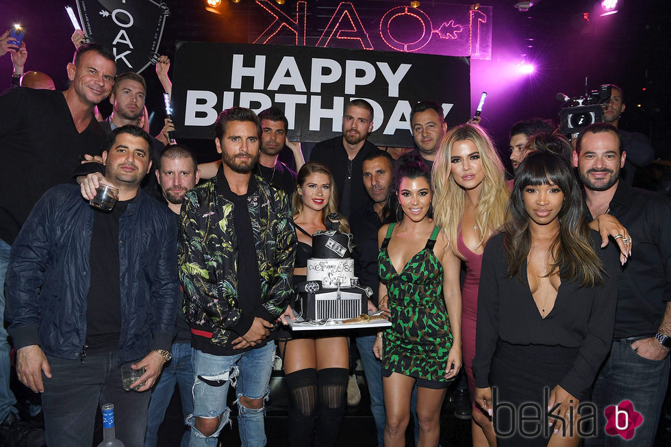 Scott Disick celebra su cumpleaños en Las Vegas con Kourtney y Khloe Kardashian