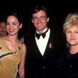 Francis O'Connor, Hugh Jackman y Deborra-Lee Furness en los Australian Film Industry Awards 1997