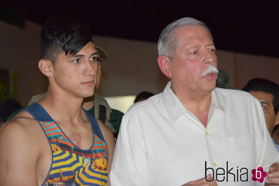 Alan Pulido tras ser liberado de su secuestro