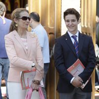 Froilán, muy sonriente junto a la Infanta Elena en la corrida de la Beneficencia 2016