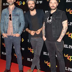 Juancho, Gerbass y Ruly del grupo Sidecars durante la gira 'One on one' de PaulMcCartney en Madrid