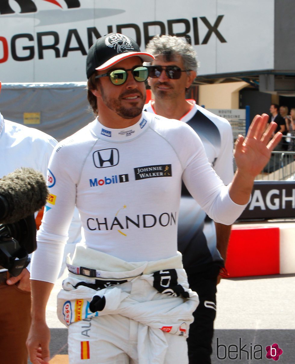 Fernando Alonso en el GP de Mónaco 2016