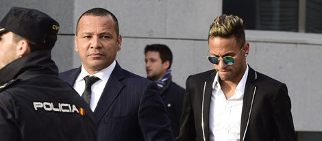 Neymar y su padre llegan a la Audiencia Nacional para declarar ante el juez