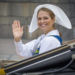 Magdalena de Suecia en el Día Nacional de Suecia 2016