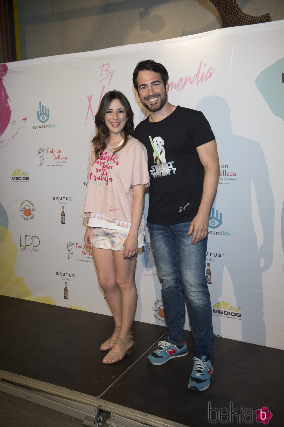 Alejandro Tous y Ruth Nuñez celebrando el segundo aniversario de By Nerea Garmendia