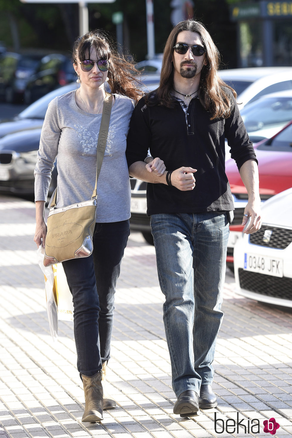 Beatriz Rico y Rubén Ramírez en el funeral del hermano de Ivonne Reyes