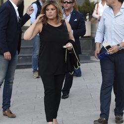 Terelu Campos en el funeral del hermano de Ivonne Reyes