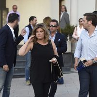 Terelu Campos en el funeral del hermano de Ivonne Reyes