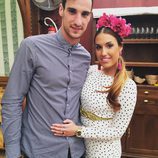 Sergio Rico y María Moreno en la Feria de Sevilla 2016