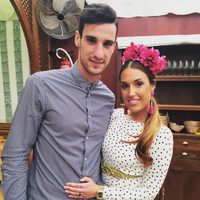 Sergio Rico y María Moreno en la Feria de Sevilla 2016