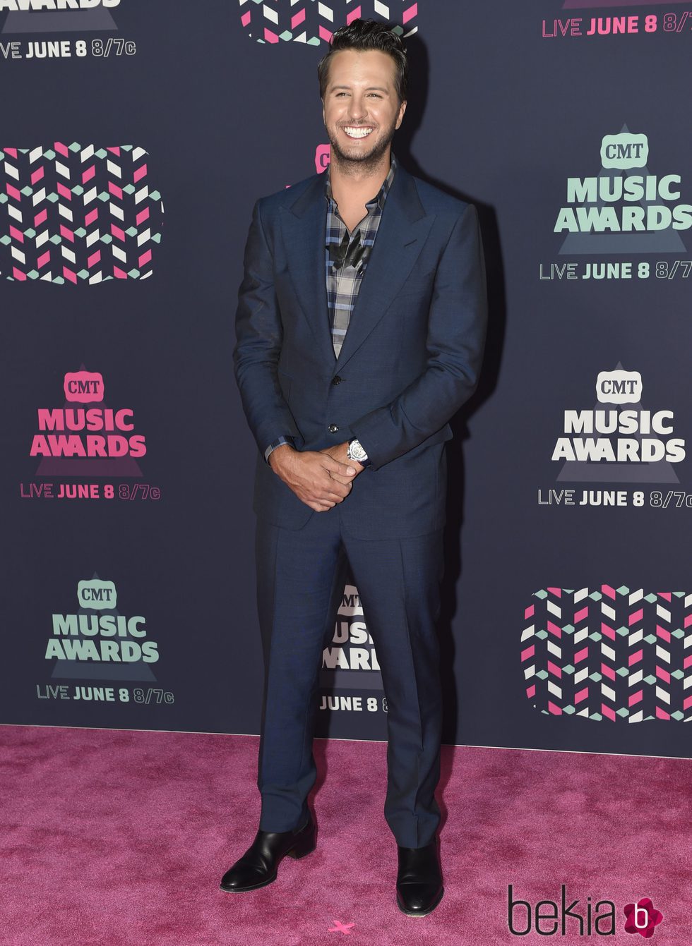 Luke Bryan en los CMT Music Awards 2016.